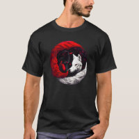 Lobo blanco rojo de la luna