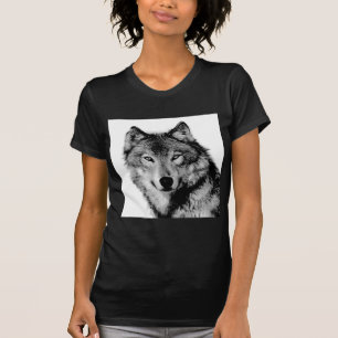 Camiseta Lobo blanco y negro
