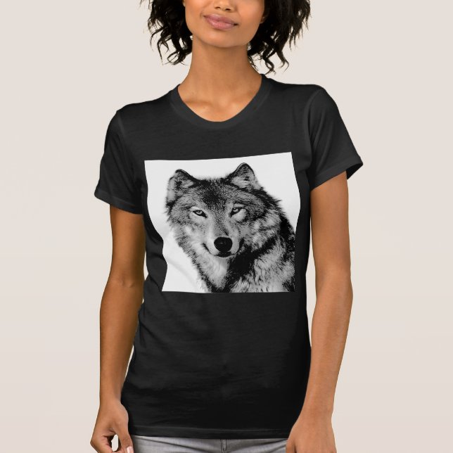 Camiseta Lobo blanco y negro (Anverso)