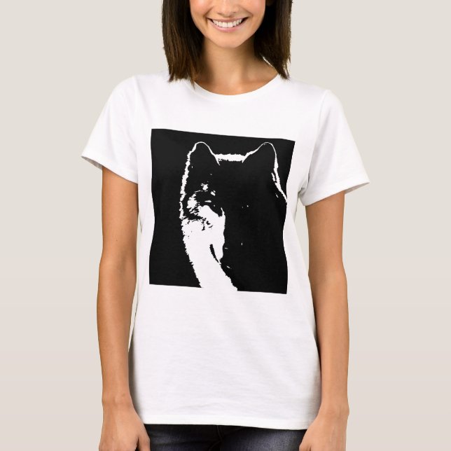 Camiseta Lobo blanco y negro (Anverso)