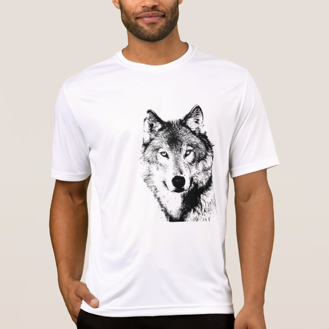 Camiseta Lobo blanco y negro (Anverso)