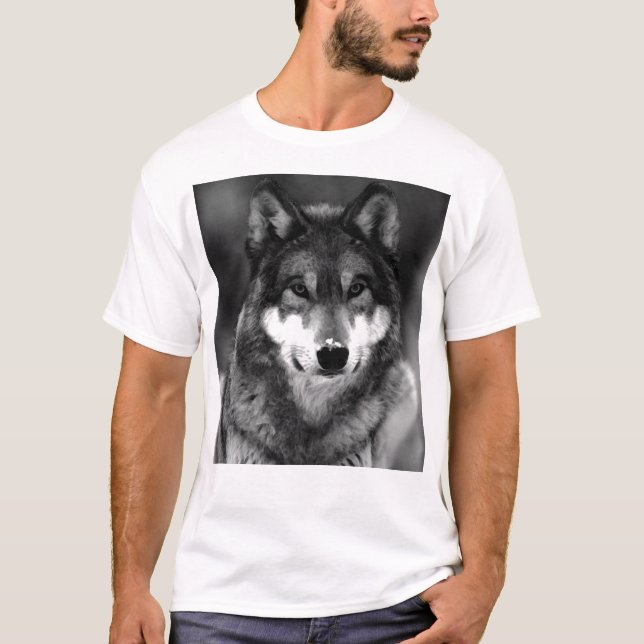Camiseta Lobo blanco y negro (Anverso)