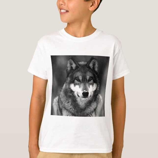 Camiseta Lobo blanco y negro (Anverso)