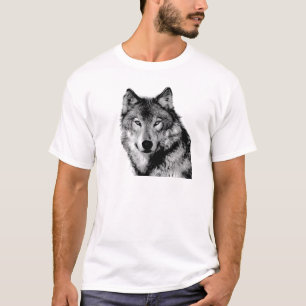 Camiseta Lobo blanco y negro