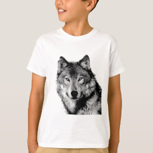 Camiseta Lobo blanco y negro