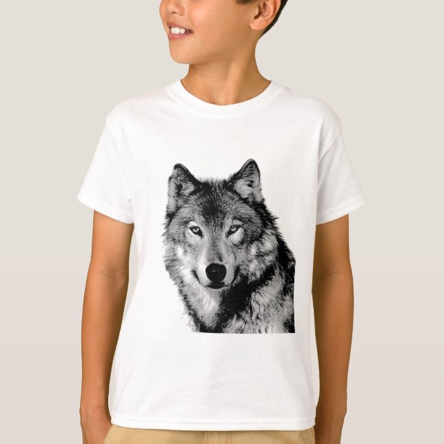 Camiseta Lobo blanco y negro (Anverso)
