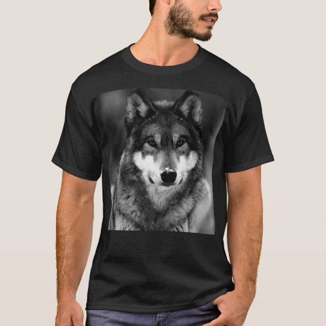 Camiseta Lobo blanco y negro (Anverso)
