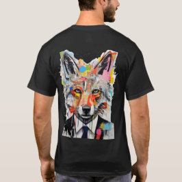 Camiseta Lobo callejero con retrato de lobo de dibujos anim
