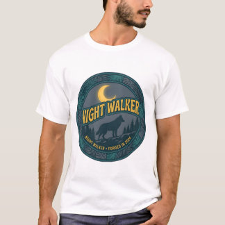 Camiseta Lobo Caminante Nocturno Vintage Wilderness