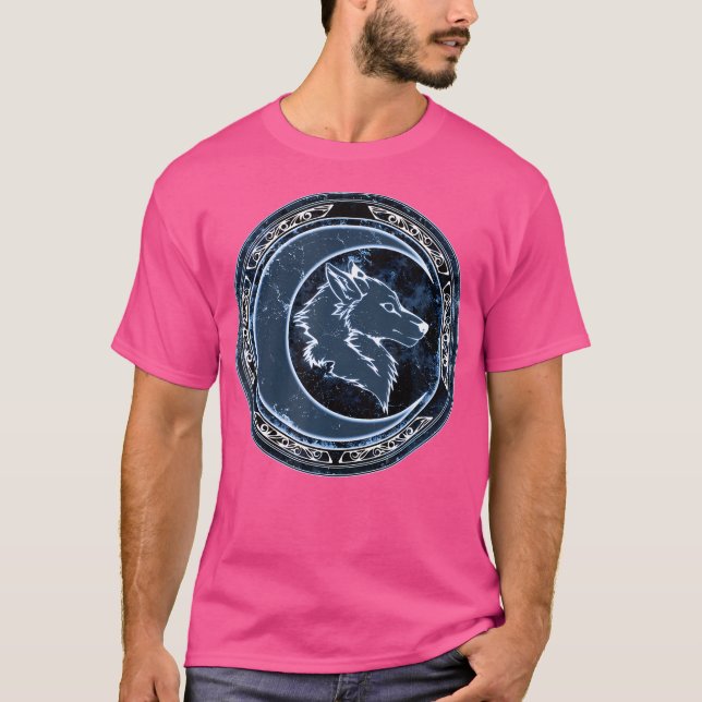 Camiseta Lobo Celta Y Luna (Anverso)