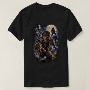 Camiseta Lobo Clásico Horror Vintage Monstruo