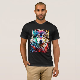 Camiseta Lobo colorido