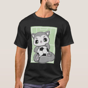 Camiseta Lobo Con Fútbol Juega A Equipo Deportivo