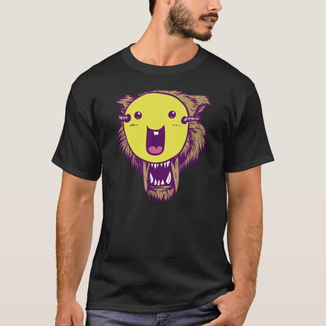 Camiseta Lobo con la cara (Anverso)