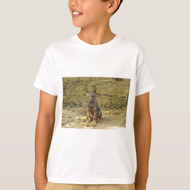 Camiseta Lobo Cría Adorable (Anverso)