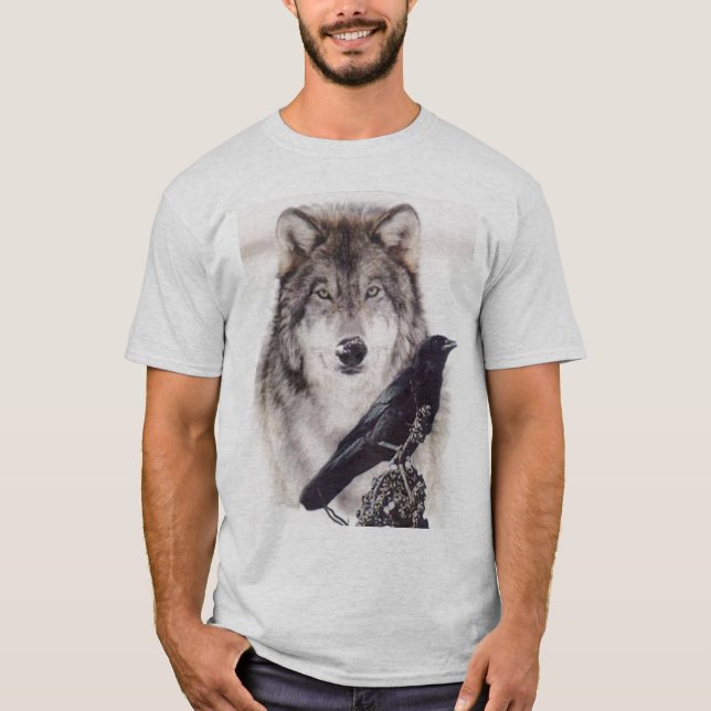 Camiseta lobo-cuervo (Anverso)