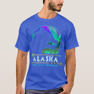 Camiseta Lobo de Alaska con Aurora Borealis Sno