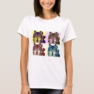 Camiseta Lobo de arte pop