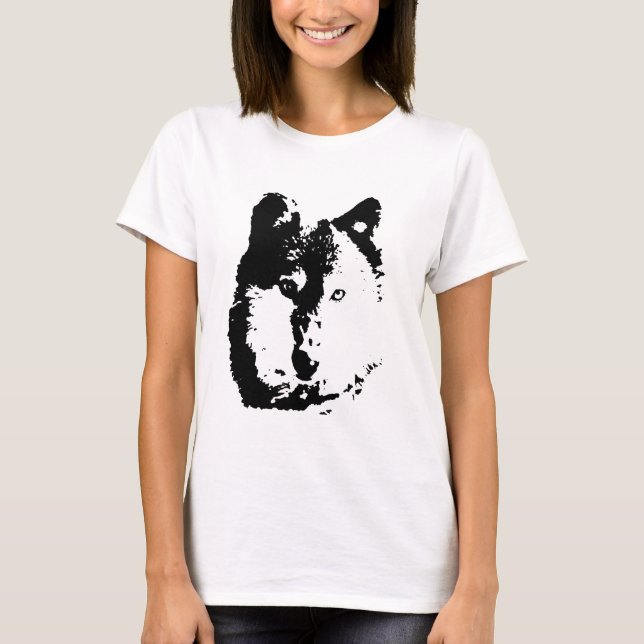 Camiseta Lobo de arte pop (Anverso)