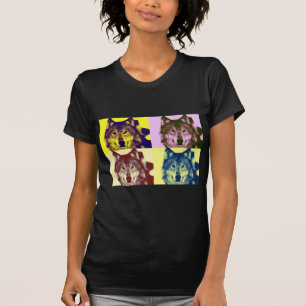 Camiseta Lobo de arte pop