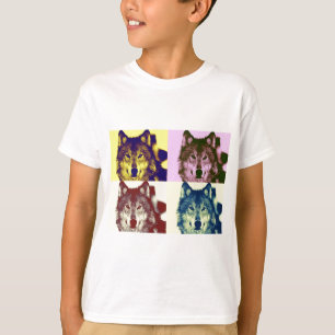 Camiseta Lobo de arte pop