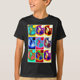 Camiseta Lobo de arte pop