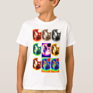 Camiseta Lobo de arte pop
