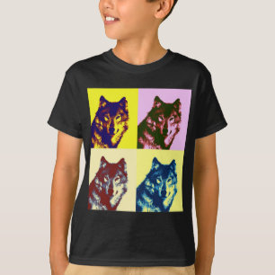 Camiseta Lobo de arte pop