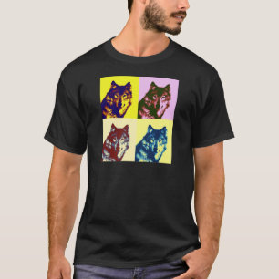 Camiseta Lobo de arte pop
