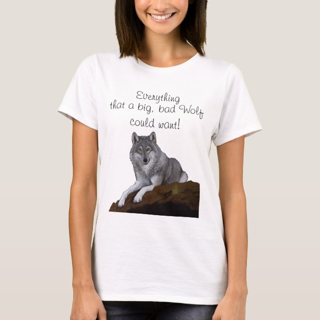 Camiseta Lobo de capucha roja (Anverso)
