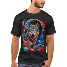 Lobo de colores patrióticos