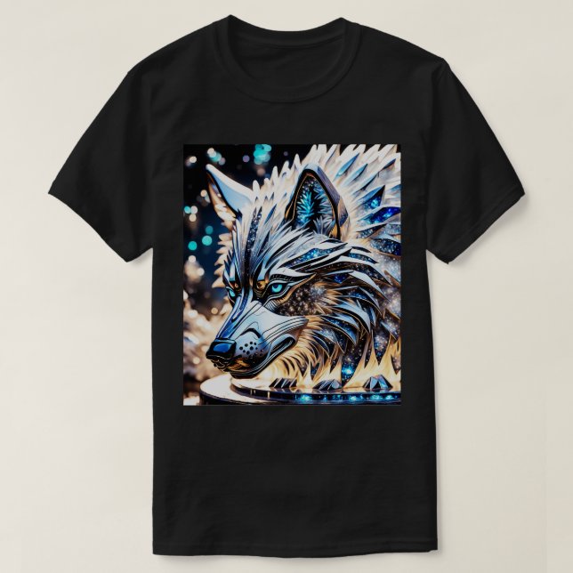 Camiseta lobo de cristal (Diseño del anverso)