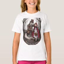 Lobo de Cuento de Hadas Oscuro & Caperucita Roja