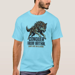 Camiseta Lobo de Fuerza Es Resistencia – Conquista