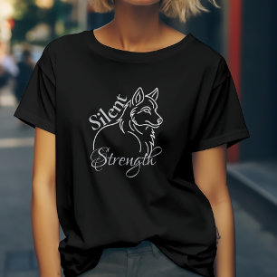 Camiseta Lobo de fuerza silenciosa