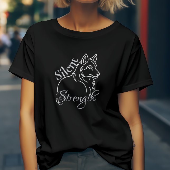 Camiseta Lobo de fuerza silenciosa (Subido por el creador)