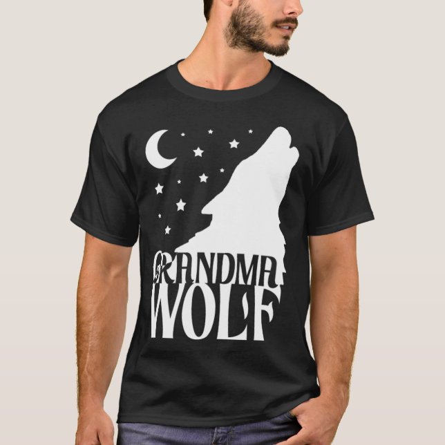 Camiseta Lobo de la abuela, Wolf Lover mustang gallop (Anverso)