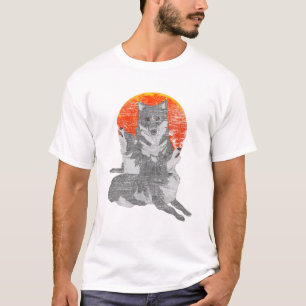 Camiseta Lobo de la familia animal amante de los bosques