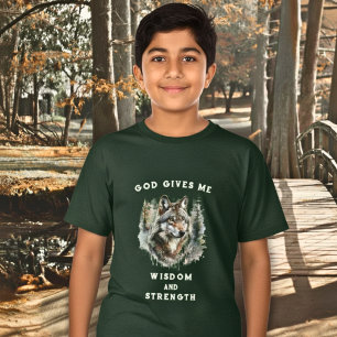 Camiseta Lobo de la Fuerza Niño Cristiano