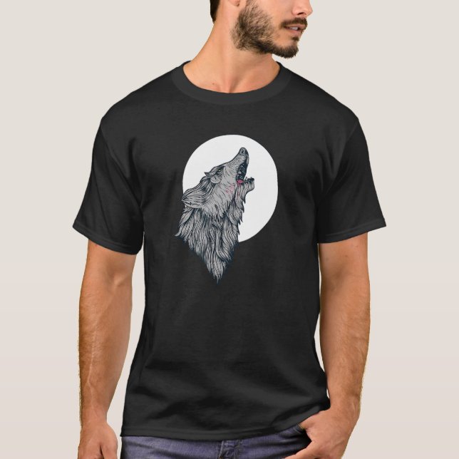 Camiseta Lobo De La Luna 3 (Anverso)
