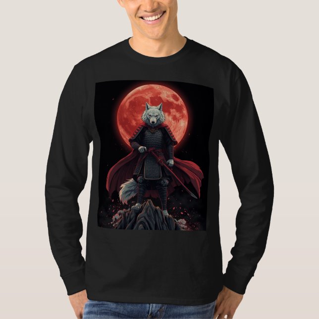 Camiseta Lobo de la Luna Carmesí Ronin (Anverso)