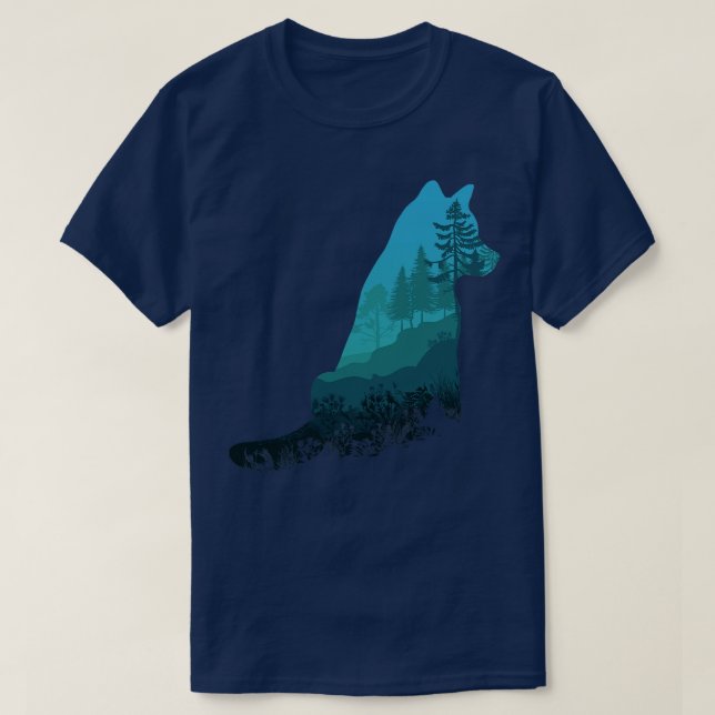 Camiseta Lobo de la madera 4 (Diseño del anverso)