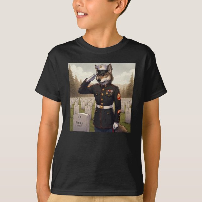 Camiseta Lobo de la Marina saludando (Anverso)