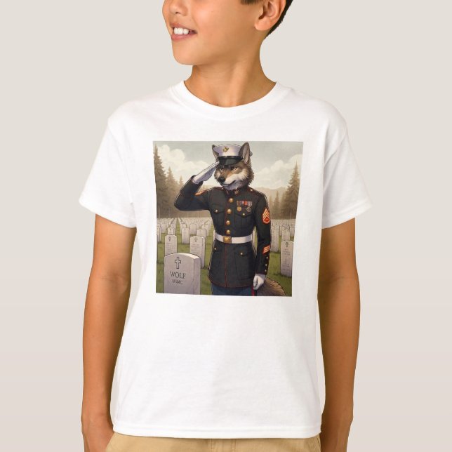 Camiseta Lobo de la Marina saludando (Anverso)