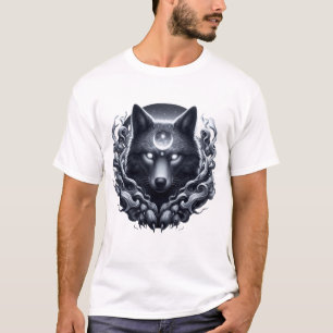 Camiseta "Lobo de la sombra lunar - Guardián del reino míst