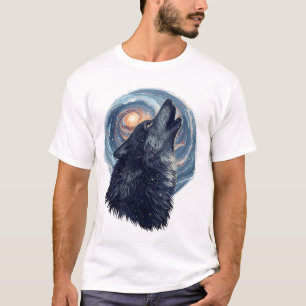 Camiseta Lobo de las Estrellas – Ilustración de Animal Cele