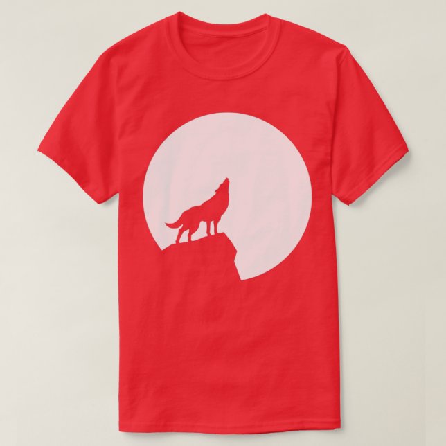 Camiseta Lobo de luna llena (Diseño del anverso)
