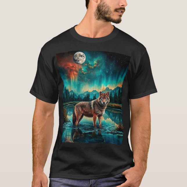 Camiseta Lobo de luna llena (Anverso)