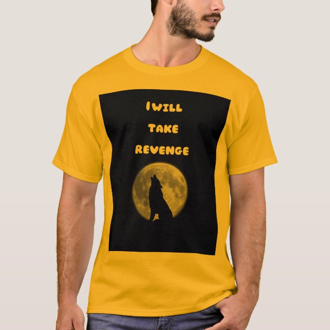 Camiseta Lobo de Luna Llena – Poder y Venganza (Anverso)