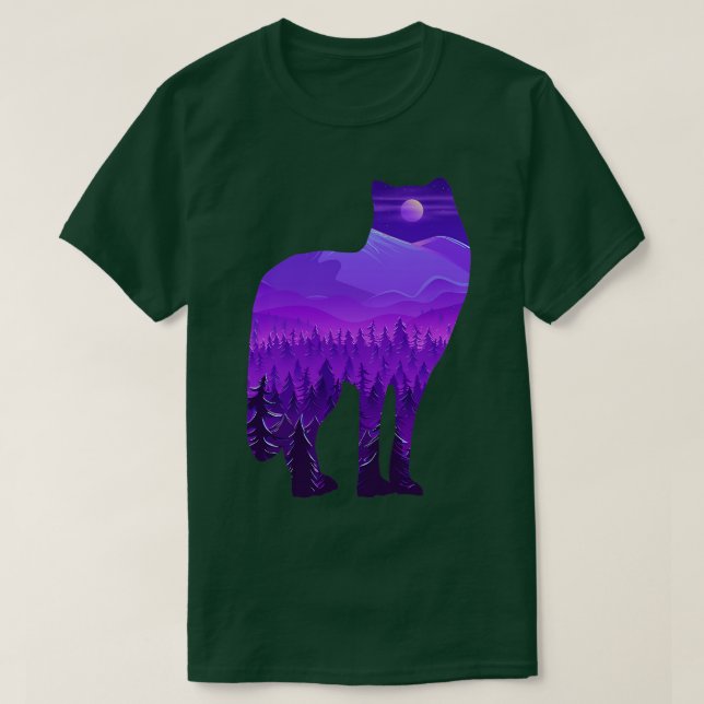 Camiseta Lobo de madera 3 (Diseño del anverso)